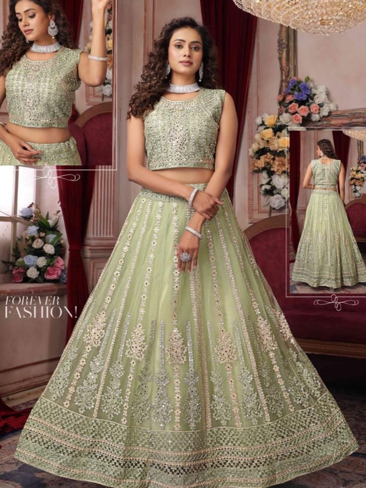 Organza Lehenga